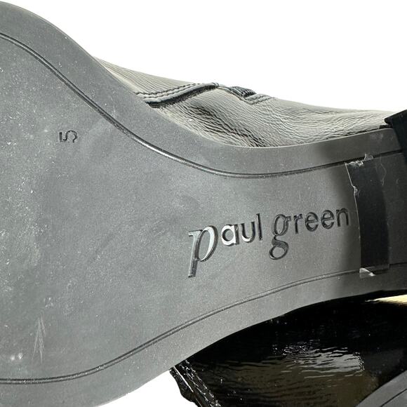 Paul Green NWOB Panache Patent Leather Waterproof Black Bootie Size 5 UK US 7.5 - Picture 8 of 9